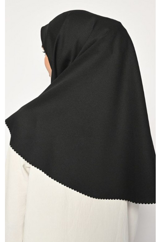 Pasmina Oval Azzura Instan Lasercut Black